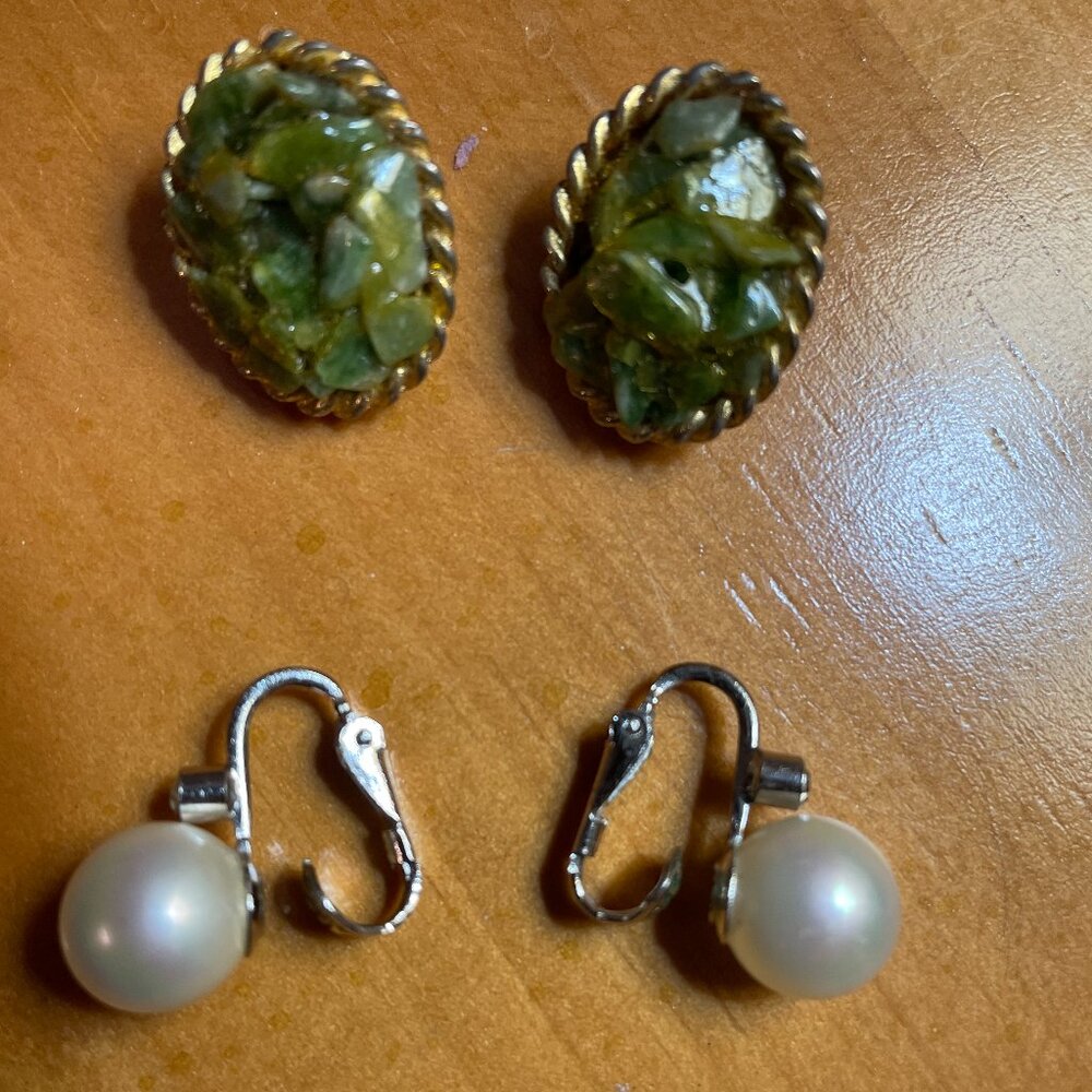 Two -pairs of Retro  earrings